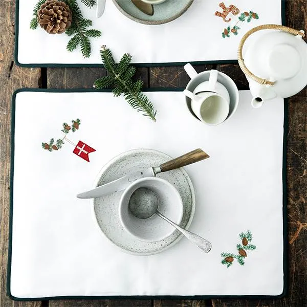 Langkilde & Søn - Joulupöytätabletti lipulla - 38 x 50 cm.